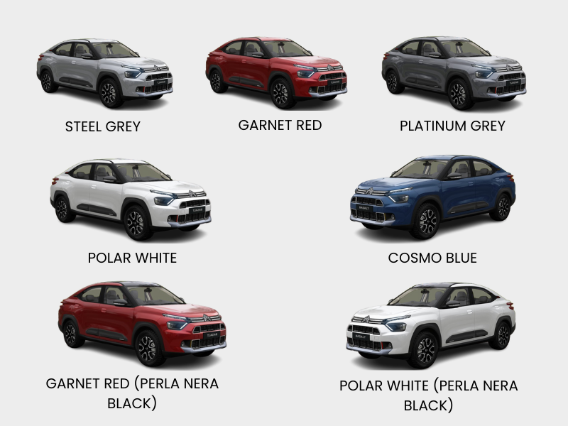 Citroen Basalt Color Options 