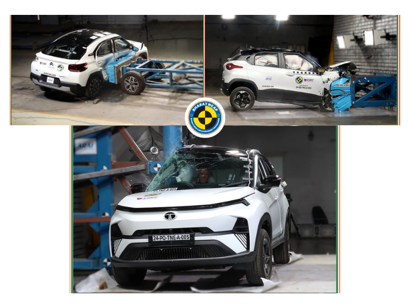 Bharat NCAP 2024 Crash Test Results_ Top 3 Safest Cars