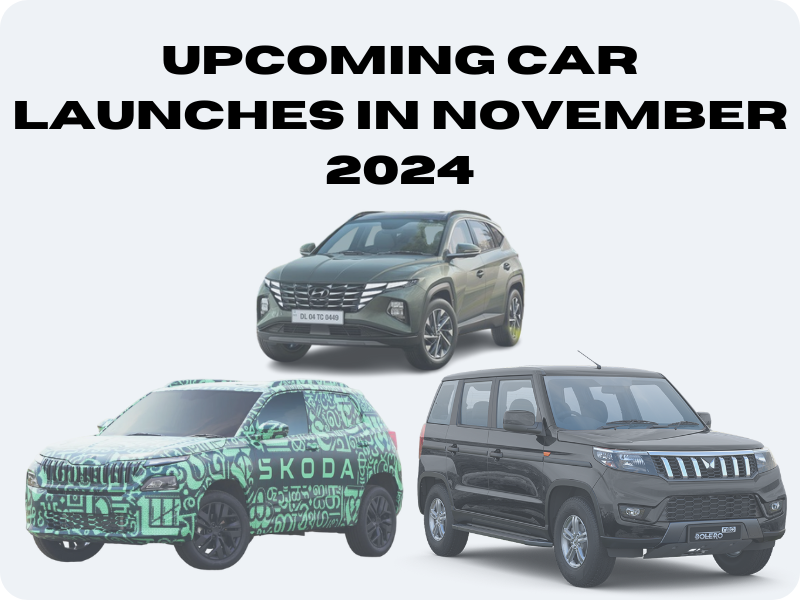 Upcoming Car Launches in November 2024