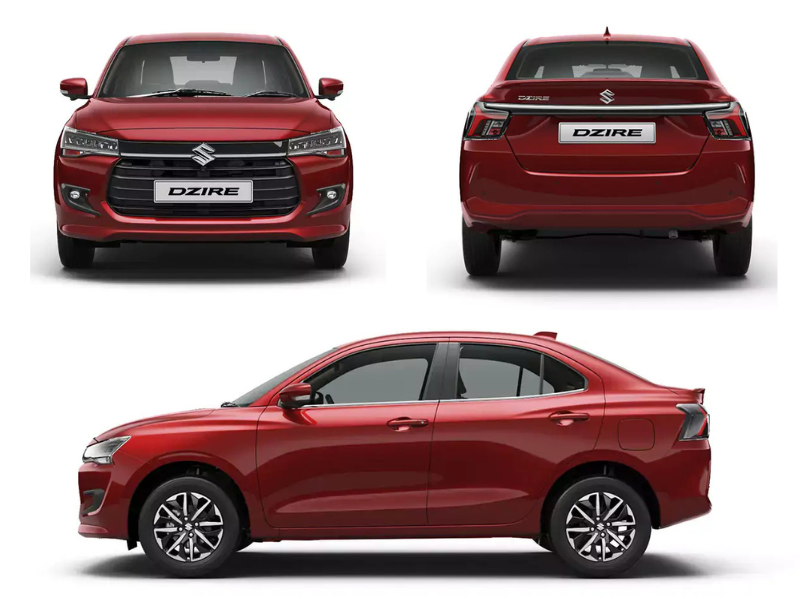 New Maruti Dzire Exterior Design