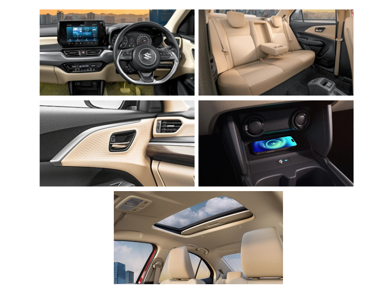 New Maruti Dzire Interior Comfort and Technology