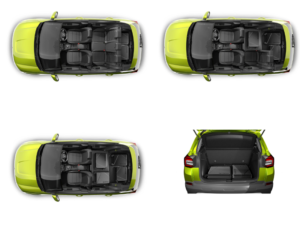 New Skoda Kylaq of Luggage compartment