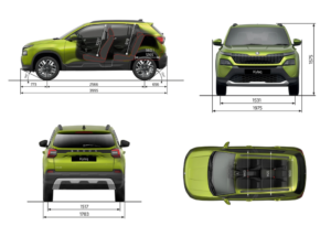 New Skoda Kylaq_ Dimensions