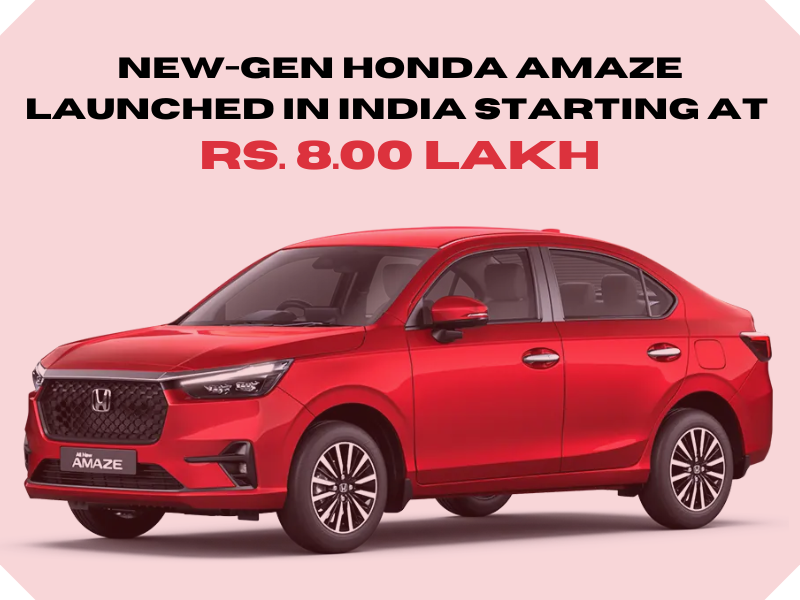 New-gen Honda Amaze